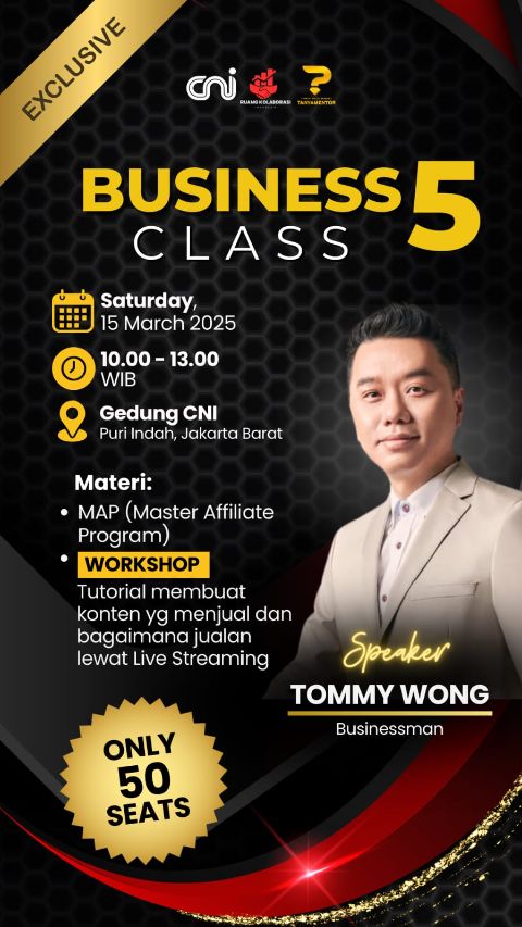 Tiket Business Class Batch 5 (15 Maret 2025)-Success Forum|Ref.id