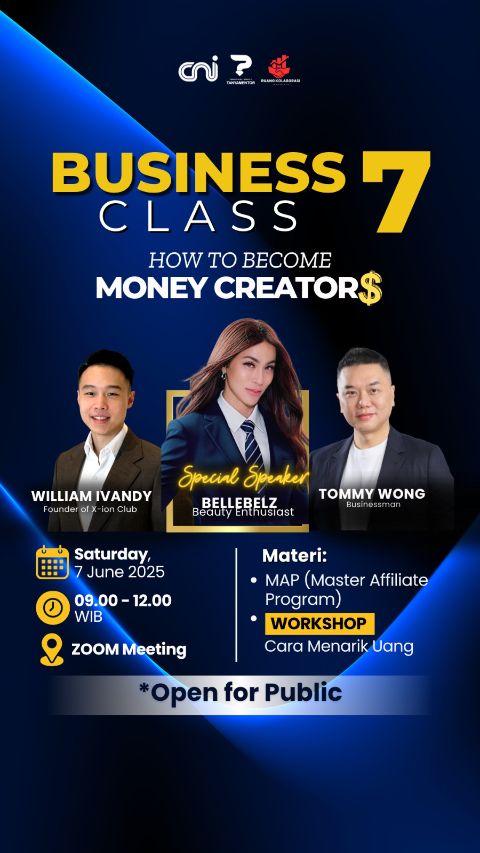 Tiket Business Class Batch 7(7 Juni 2025)-Success Forum|Ref.id