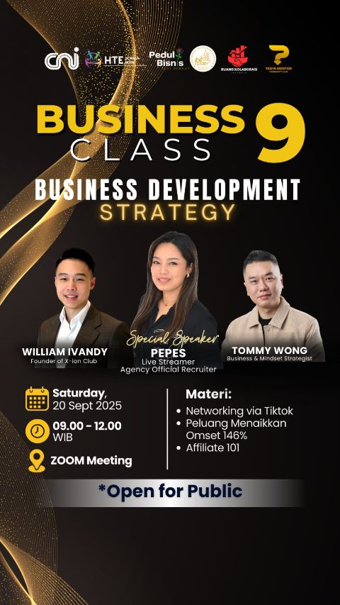 Tiket Business Class Batch 9 ( Sabtu, 20 September 2025)-Success Forum|Ref.id